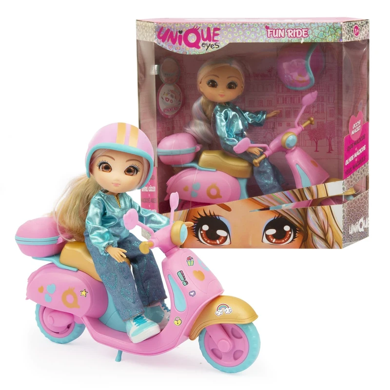 Unique Eyes Fun Ride Scooter Playset with Doll - Rebecca - Image 1