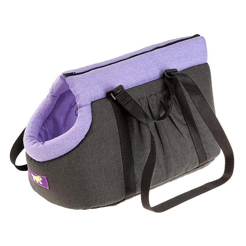 Ferplast Cat Carrier BORSELLO, Dog Carrier, Pet Carrier, Adjustable Handles, Safety Strap, Washable at 30°, Max 8 Kg, 43 x 24 xh 24 cm, Lilac - Image 1