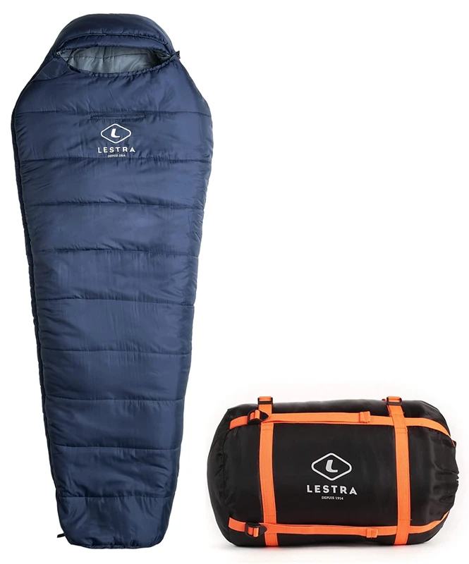 Lestra Mont Everest 220 Unisex Adult Sleeping Bag, Navy Blue, Size - Image 1