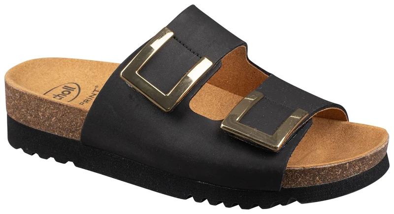 Scholl Women's Monterey 2 Straps Sandal, 4 UK