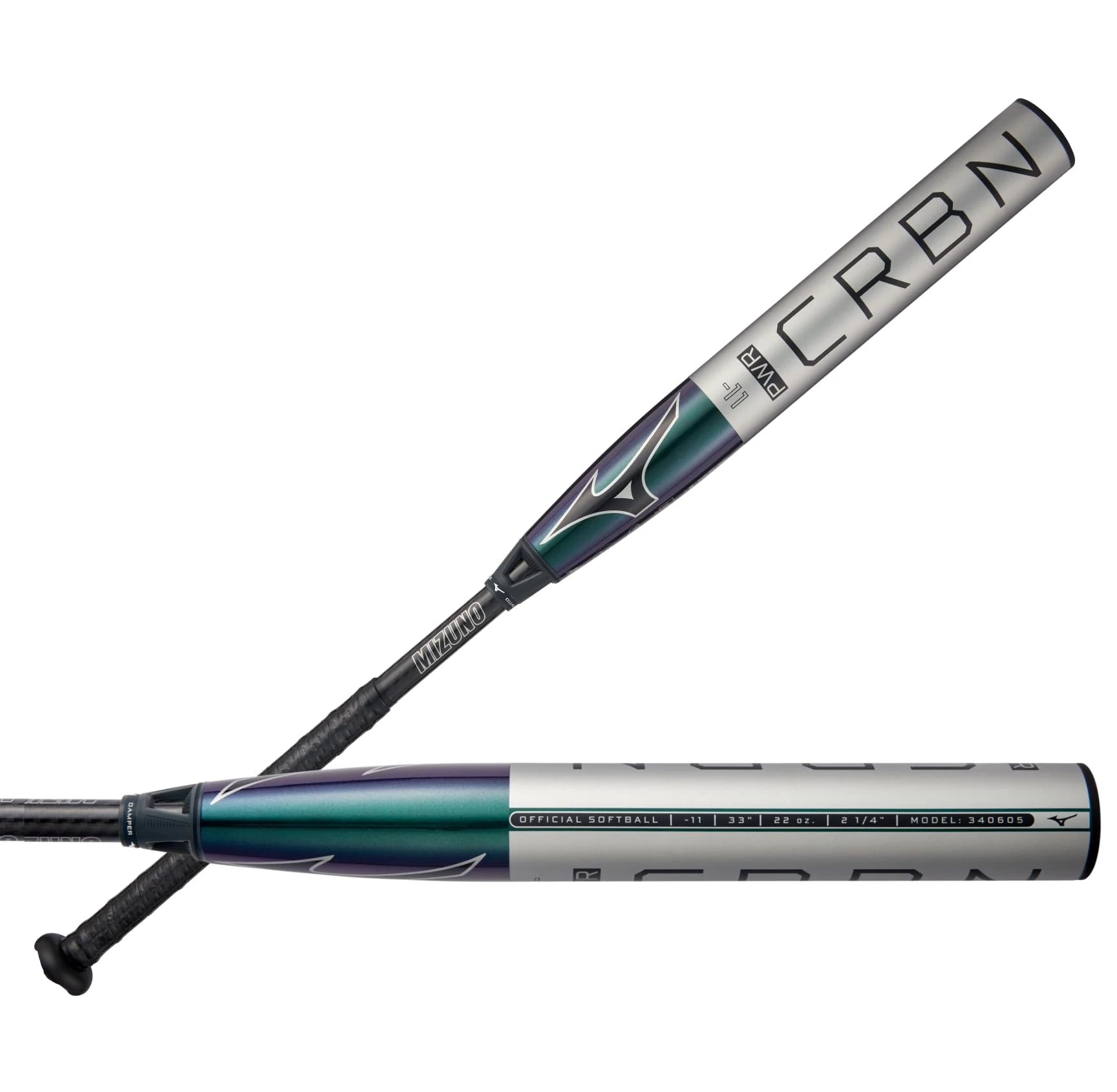 Mizuno F23-PWR CRBN (-11) Fastpitch Softball Bat, 32 inches/21 oz