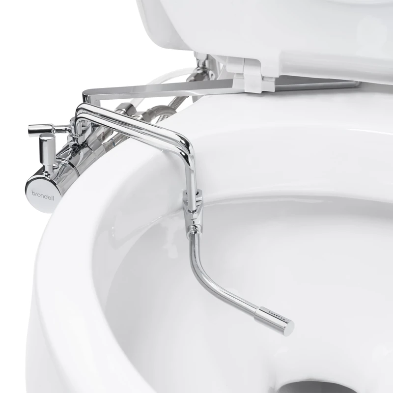 Brondell Side-Mounted Bidet Attachment with Adjustable Spray Wand, Dual Temperature
