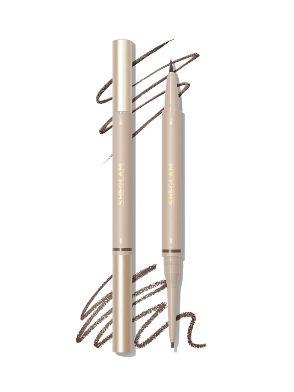 SHEGLAM Dual-Sided Eyebrow Pencils Cream Waterproof Long Lasting Eye brow Pen Makeup - Auburn