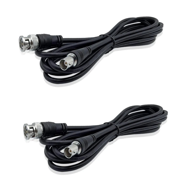 iYueMps 2Pcs 3m BNC Extension Cable, BNC Male to Female Cable CCTV RF Professional Coaxial Wire Cord for CCTV Camera Video