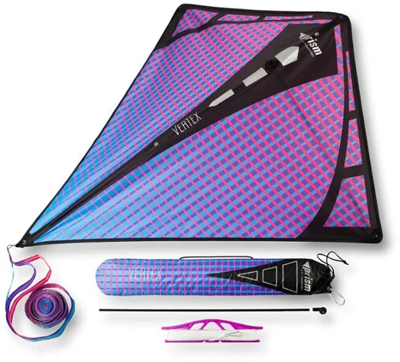 Prism Vertex High Flying Diamond Kite with 10' Tail - Ultraviolet