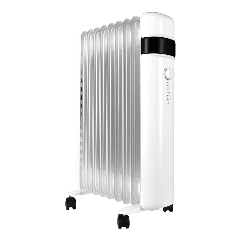 TCP Smart Oil Radiator Portable 1500w White App Control, WiFi, Works with Alexa, Google Home & Siri Shortcuts, 3 Heat Modes, Quiet, Timer, Smart Schedules, Portable
