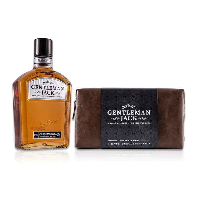 Jack Daniel's Gentleman Jack Whiskey, 70cl, Wash Bag