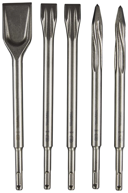 Makita E-13188 5 Piece SDS-Plus Hammer Chisel Set - Image 1