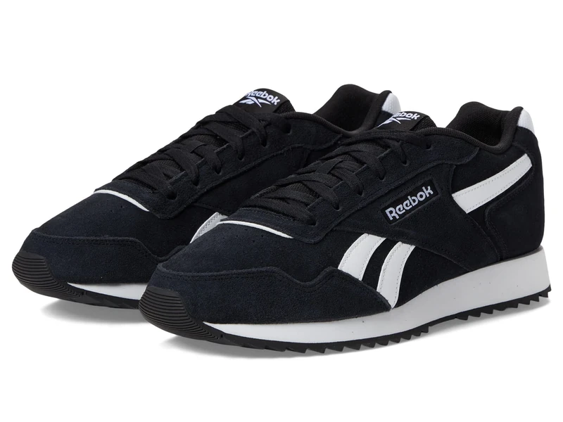 Reebok Men's Glide Sneakers, Black/White, 7.5