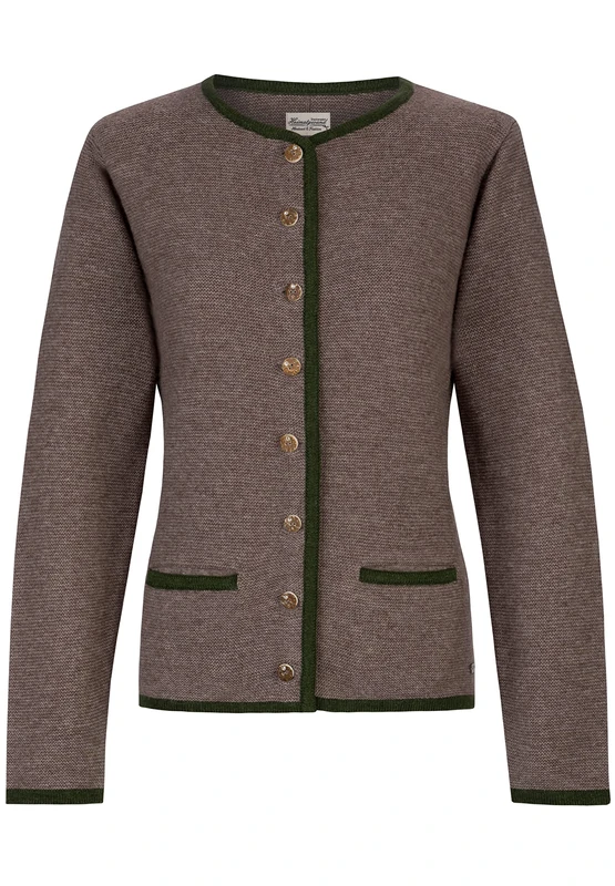 Stockerpoint Caro Women's Traditional Knitted Jacket, Truffle Moss Green, 16