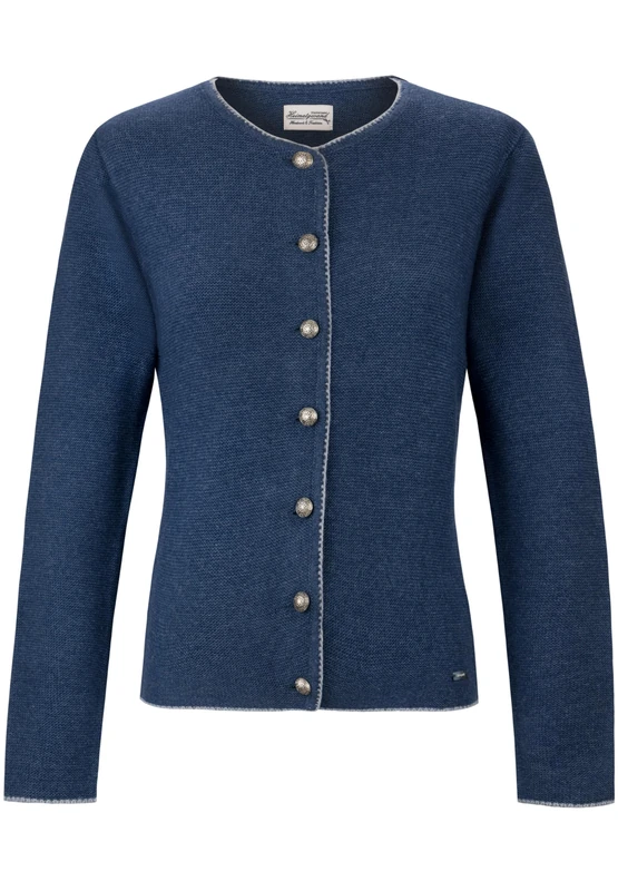 Stockerpoint Women's Marissa Jacket Cardigan Sweater, Midnight Blue Pebble, 12