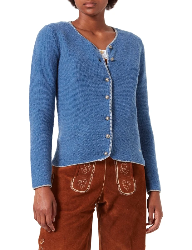 Stockerpoint Women's Marissa Cardigan, Enzian, Standard Blue