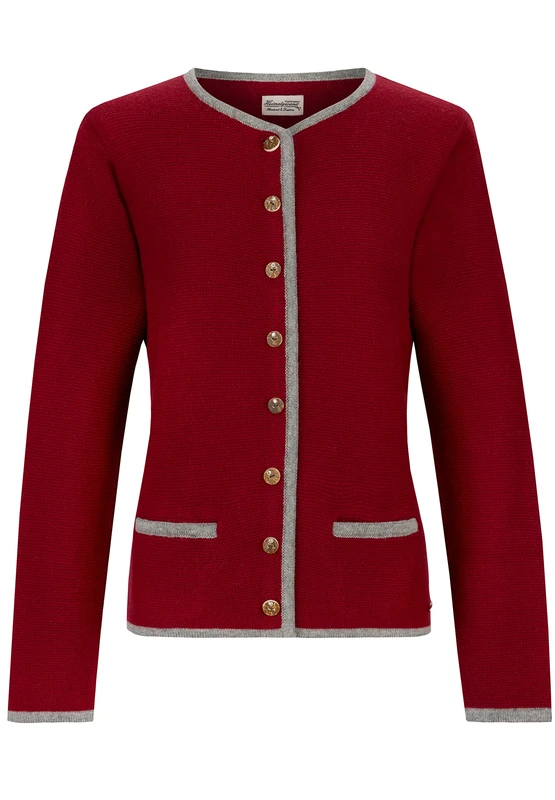 Stockerpoint Women's Caro Jacket Cardigan Sweater, Berry, 12