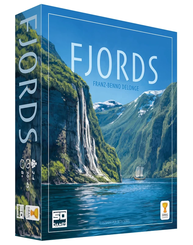SD Games Fjords: Board Game, 6 Players, Age 18+, Vikings & Exploration - Image 1
