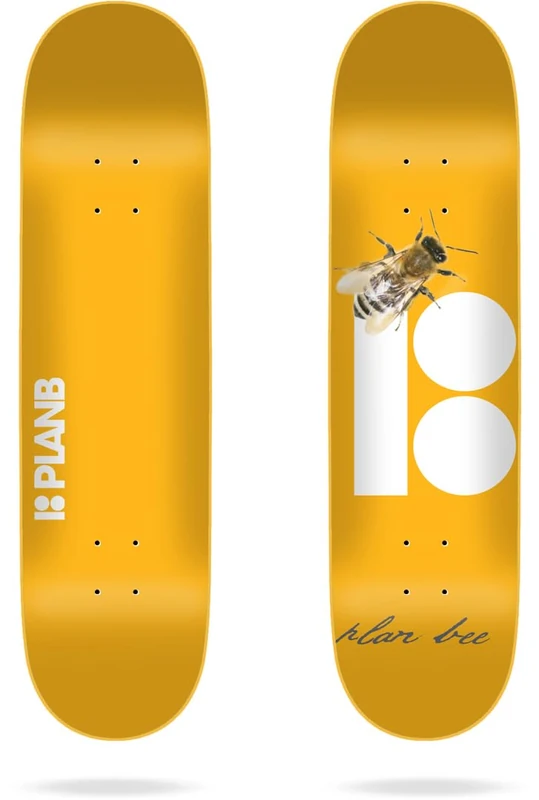 PLAN B Bumble Yellow 8.0"x31.75" Deck Chassis, Unisex Adults, Multicoloured (Multicoloured), One Size