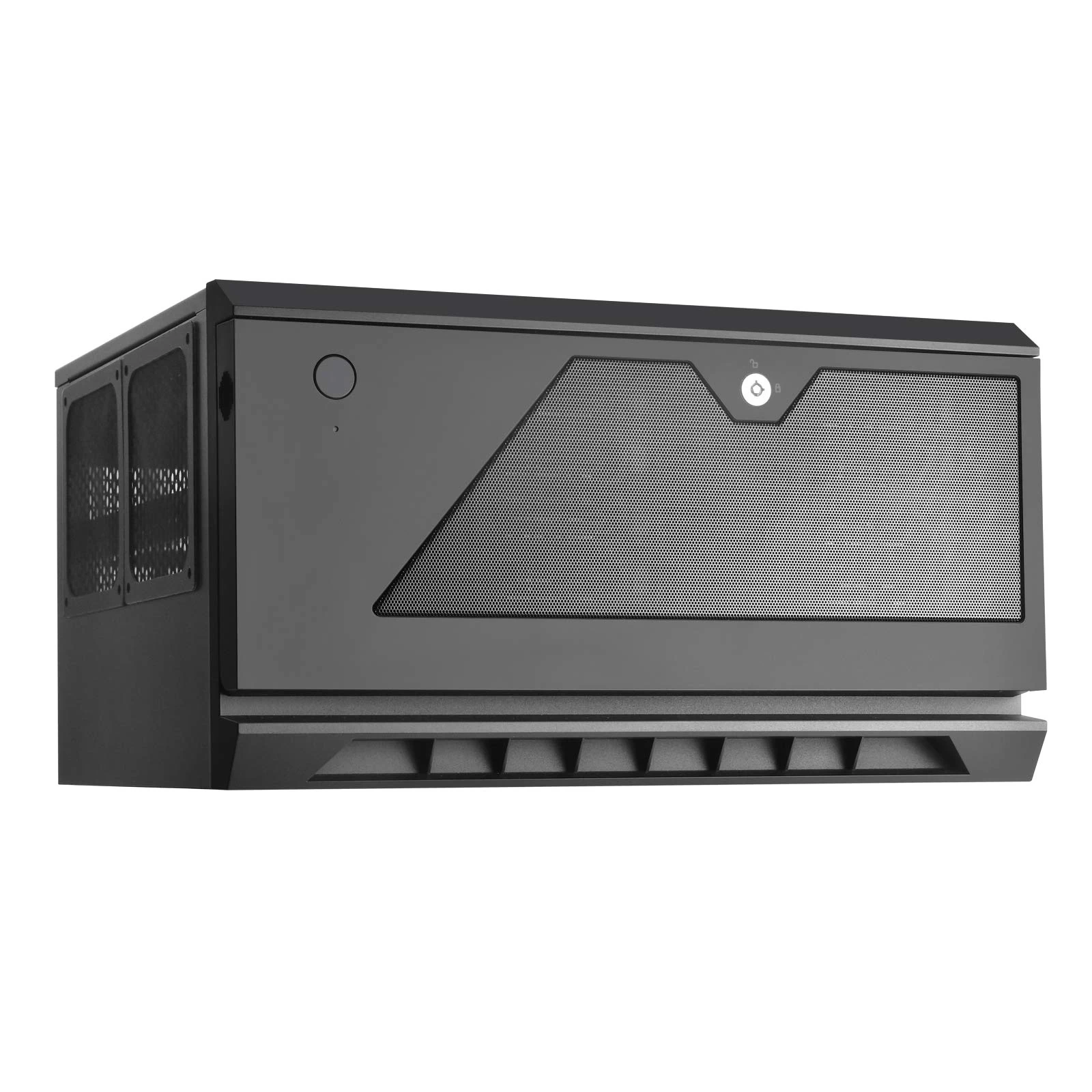 SilverStone Technology CS381 Micro-ATX/Mini-DTX/Mini-ITX 8-Bay Hot-Swap 2.5"/3.5" SAS-12G NAS Storage Case with Two 120mm Dual Ball Bearing Fan, Black, SST-CS381B