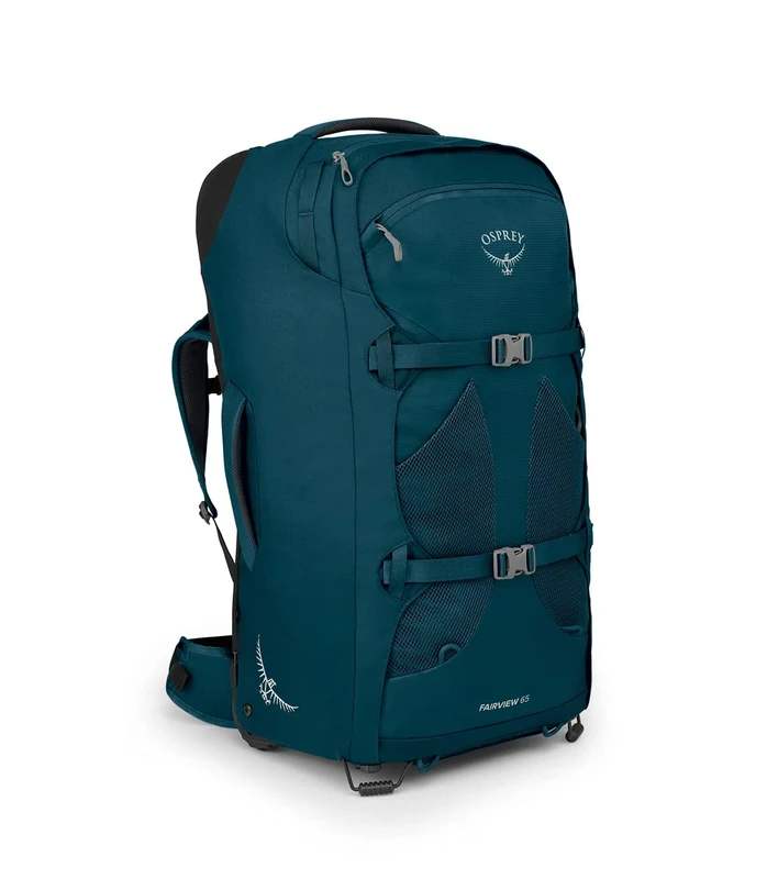 Osprey Fairview 65 Women's Wheeled Travel Backpack, Night Jungle Blue (10003704)