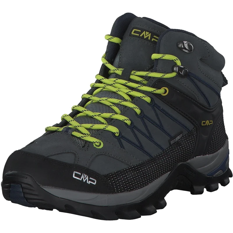 CMP Rigel Mid Trekking Shoes Wp Grey-B.Blue UK 11