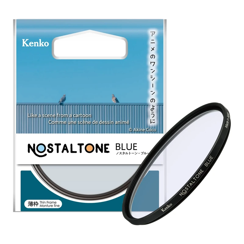 Kenko Soft Effect Filter NOSTALTONE BLUE φ72mm, with colour effect, for contrast adjustment, made in Japan