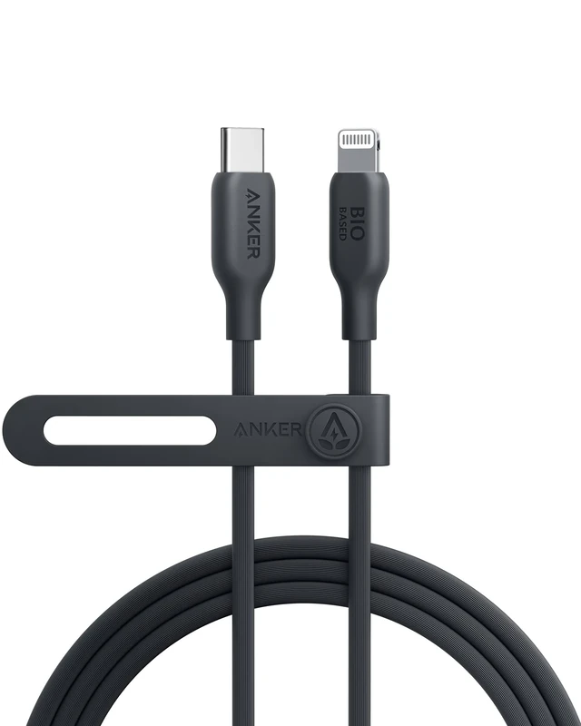 Anker USB-C to Lightning Cable, 541 (Phantom Black, 6ft), MFi Certified, Bio-Based Fast Charging for iPhone 14 14pro 14pro Max 13 13 Pro 12 11 X XS XR 8 Plus (Charger Not Included)