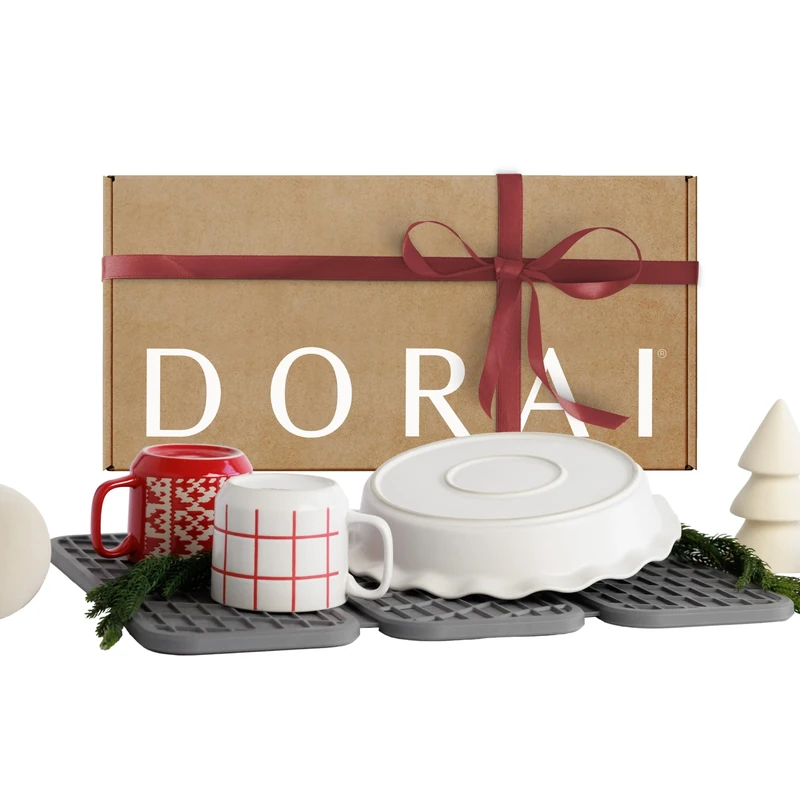 Dorai Home Dish Pad – Collapsible Kitchen Dish Drying Mat – Wrapped in Silicone Webbing to Protect Dishes – Dries Instantly – Modern and Stylish – Minimal Design to Match Any Countertop – Slate