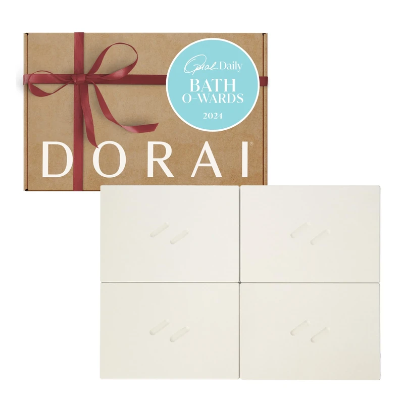 Dorai Home Stone Bath Mat for Bathroom, Large, Quick Drying, Non-Slip Surface, Customizable Design, 22.2"(L) x 31.5"(W) x 0.6"(H), Sandstone