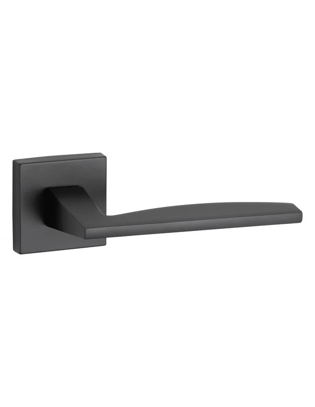 Thirard Modena 00066747 - Handle on Rosette Matt Black - Elegant Design - Shock-Resistant - Finish: Matte Black - Accessories/Equipment - Door Equipment