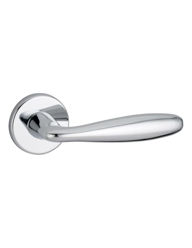 Thirard 00066760 - Handle on Rosette Luxor Shiny Chrome - Elegant Design - Finish: Glossy Chrome - Accessories/Equipment - Door Equipment