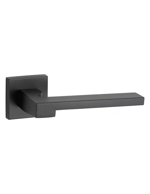Thirard Ginevra 00066745 Rosette Handle Matt Black - Elegant Design - Shock-Resistant - Finish: Matte Black - Accessories/Equipment - Door Equipment