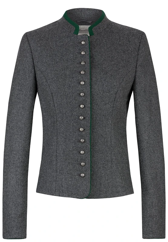 Heimatgwand Women's Elisabeth Loden Jacket Slate Standard, Slate