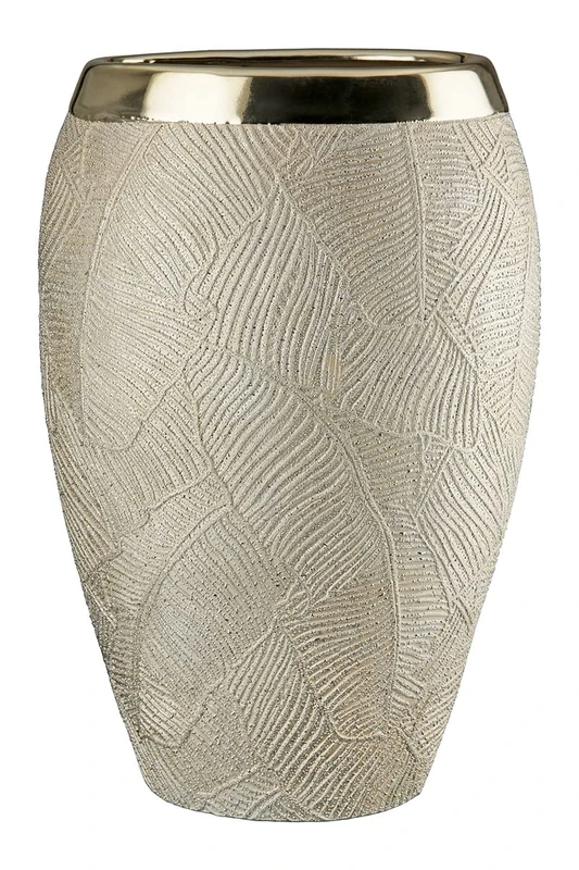 Gilde Keramik Breite Vase Cascade Decorative Vases, Multi-Colour, Single - Image 1
