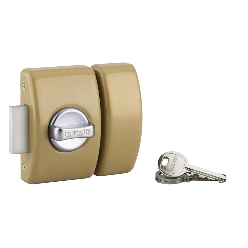 THIRARD FABRICANT DE SECURITE DEPUIS 1920 Thirard 00971515 Entrance Door 5 Bronze 3 Keys-Pressed Steel Boot Cover Type: Knob + Cylinder 45 mm-Locks-Design