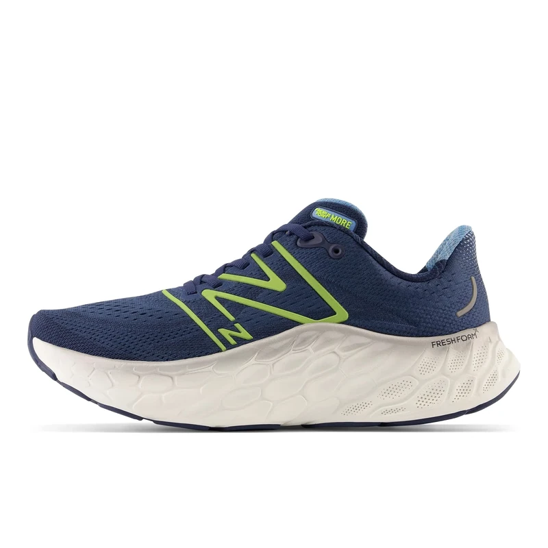 New Balance Men's Fresh Foam X More V4 Running Shoe, Nb Navy Cosmic Pineapple Heritage Blue, 10.5 UK