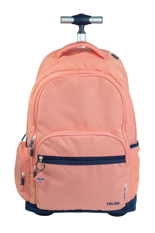 MILAN Rolling Backpack 6 Zippers (25L) 1918 Series Pink 625601SNCP, Blue