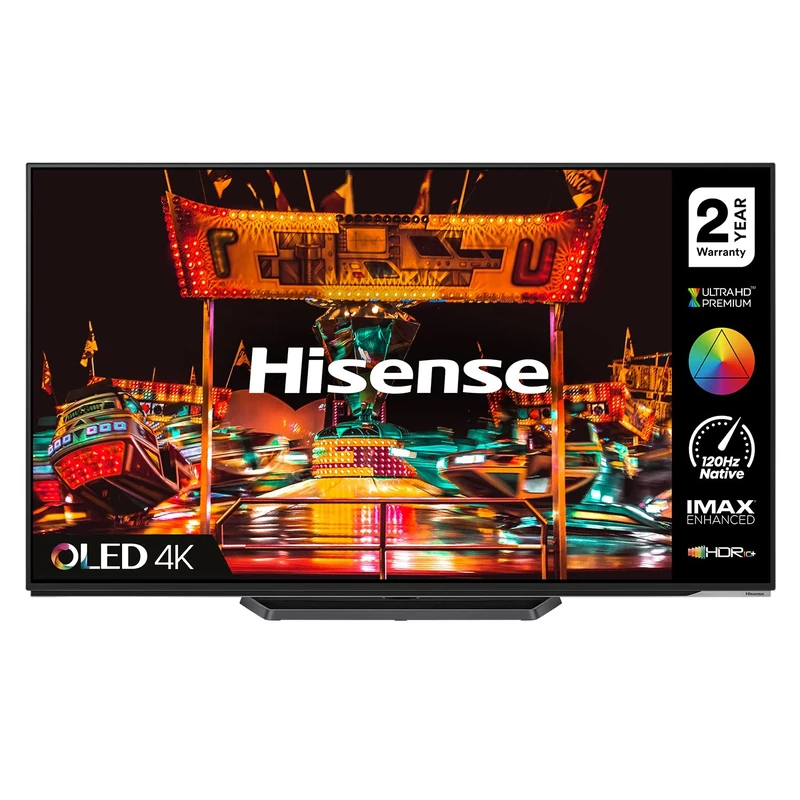 Hisense 65A85HTUK 65" OLED 4K 120Hz Dolby Vision IQ HDR 10+ Smart TV with Swivel Stand, DTS Virtual X, Disney+, YouTube, Freeview Play, IMAX Enhanced, FreeSync Premium Certificated (2022 NEW), Operating System VIDAA