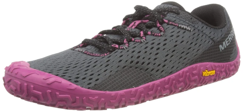 Merrell Women's Vapor Glove 6 Sneaker, Granite Fuchsia, 3.5 UK