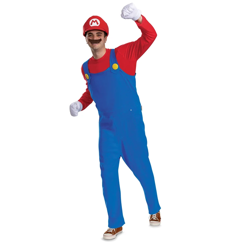 Disguise Super Mario Bros Adult Mario Costume, Adult Large/XL