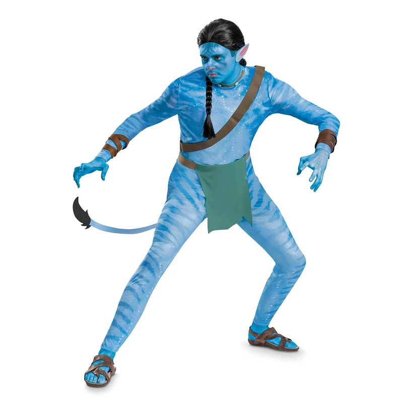 Avatar Jake Costume, Official Disney Avatar Way of the Water Adult Costume, Jake, (38-40)