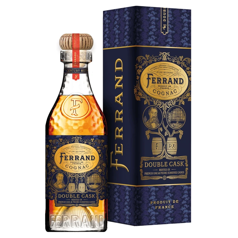 Pierre Ferrand Double Cask Réserve Cognac, Grande Champagne, finished 1 year in Banyuls fortified wine casks, open-flame double distilled, 70cl 42.3% ABV – sipping, Sidecar cocktails & gifting