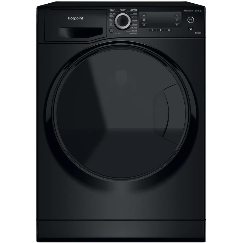 Hotpoint 8kg Wash 6kg Dry 1400rpm Freestanding Washer Dryer - Black