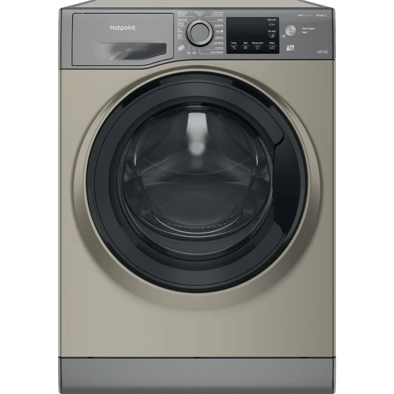 Hotpoint NDB 9635 GK UK Freestanding 9/6 kg Washer Dryer, rpm, Graphite
