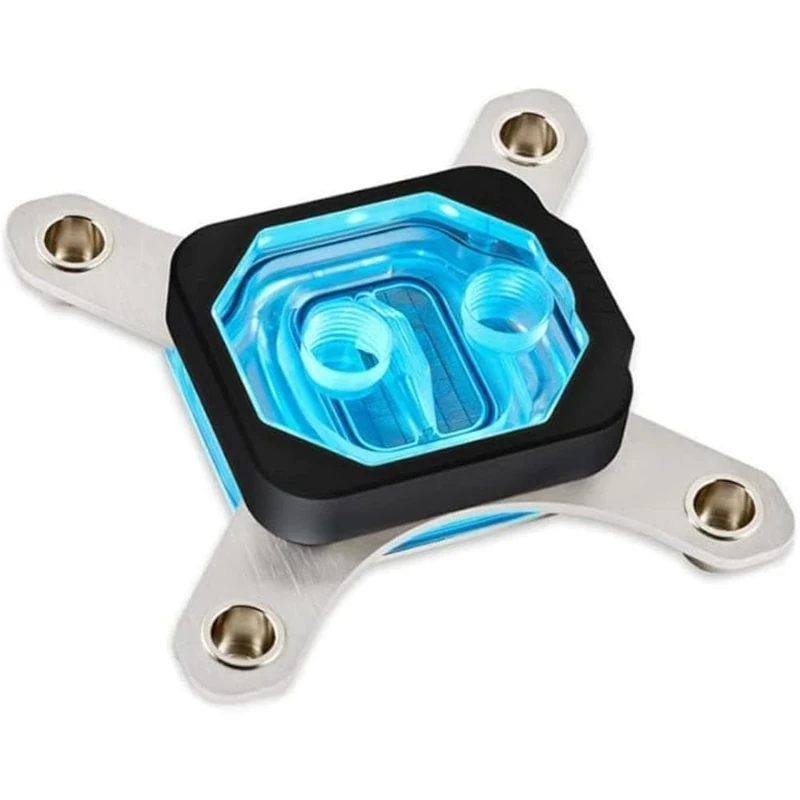 Aqua Computer cuplex kryos Next RGBpx Schwarz LGA 1700 - Acryl/.925er Silber