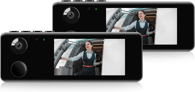 CAMMHD M1-64G 2K Mini Body Camera, Wearable Body Mounted Camera with Audio and Video, 5-7 Hours Outdoor Camcorder Video Recorder for Railway/Bank/Logistics