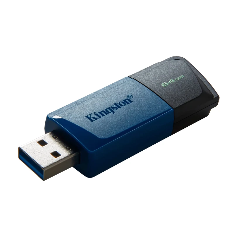 Kingston DataTraveler Exodia M 2 Pieces USB 3.2 Gen 1 DTXM/64GB-2P- with Moving Cap (Black + Blue)