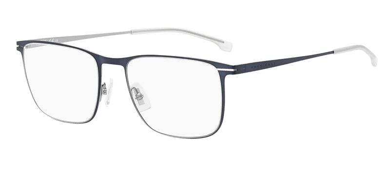 HUGO BOSS Boss 1246 Men's Matte Blue Ruthenium Eyewear - 56mm