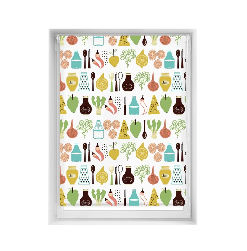 Blindecor Easy Venetian Blind, No Drilling, Printed, Translucent, Digital Print, 110 x 150 cm (width x height), Fabric Size 107 x 145 cm