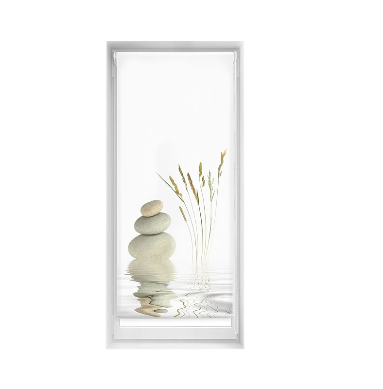 Blindecor Easy Venetian Blind, No Drilling, Printed, Translucent, Digital Print, 65 x 150 cm (width x height), Fabric Size 62 x 145 cm