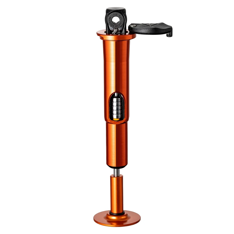 Granite Stash RT Compact Ratchet MTB Stem Multitool with 9 Bits Stored Inside Tapered Bike Fork Steerer (Orange) - Image 1