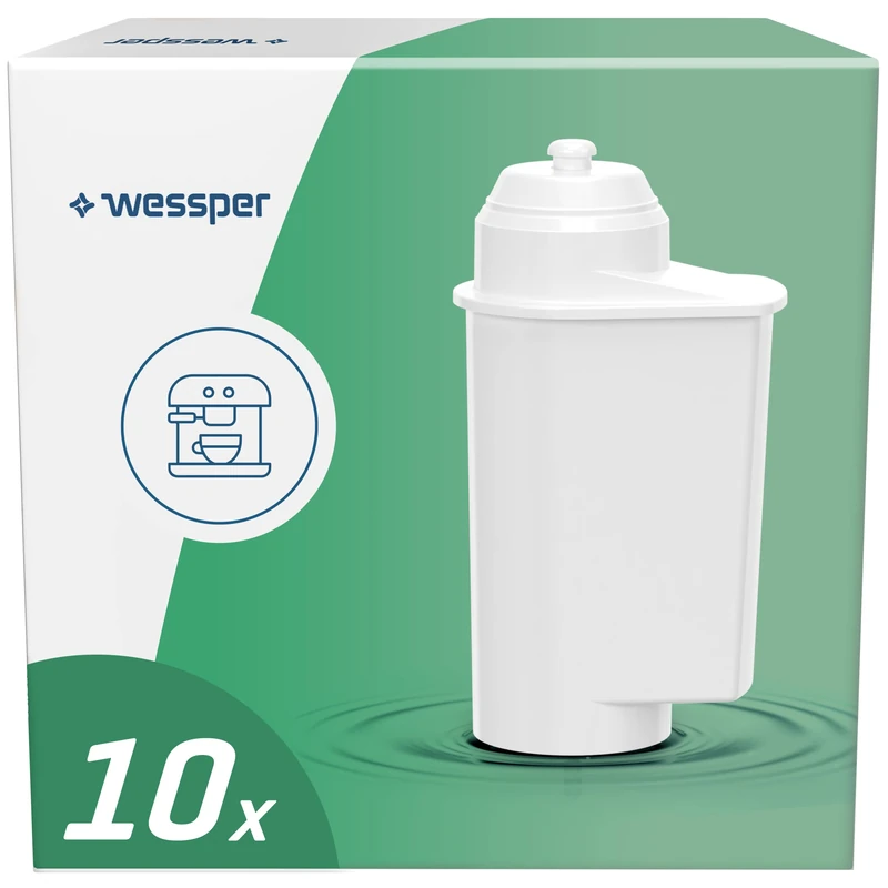 Wessper WES042 AquaIntense Water Filter, Plastic, Pack of 10
