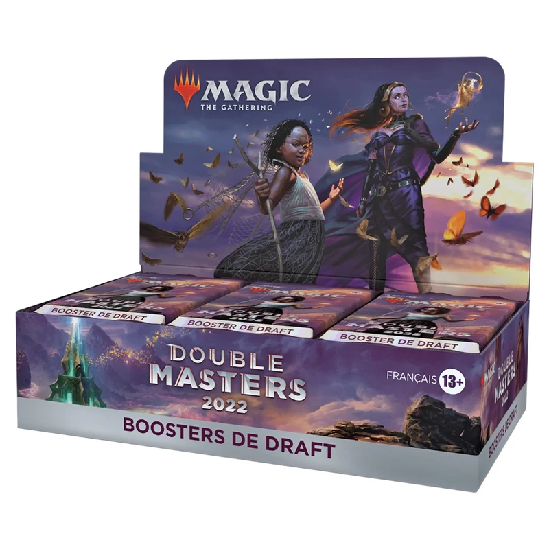 Magic The Gathering D06551010 D06551010 Double Masters Draft Booster Box 2022, 24 Boosters (French Version) Multicoloured